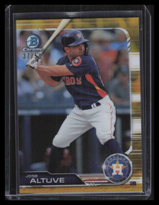 2019 Bowman Chrome Gold Refractor 83 Jose Altuve 37/50