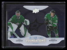 2021-22 Upper Deck Clear Cut Foundations CCFRO Jason Robertson Jake Oettinger