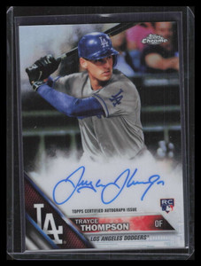 2016 Topps Chrome Autographs Refractor RATTH Trayce Thompson Rookie Auto 110/499