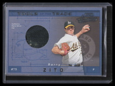 2001 Absolute Memorabilia Tools of the Trade tt47 Barry Zito Hat 11/100
