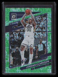 2021-22 Donruss Optic Choice Dragon Refractor 86 Jordan Clarkson
