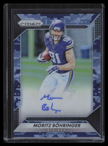 2016 Panini Prizm Autographs Prizms Camo 59 Moritz Bohringer Rookie Auto 7/25