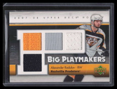 2007-08 Upper Deck Big Playmakers BPAR Alexander Radulov Quad Jersey 45/50