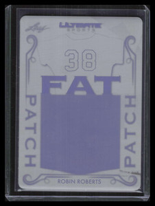 2021 Leaf Ultimate Sport Fat Patches Printing Plate Black fp22 Robin Roberts 1/1