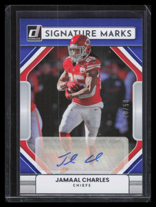 2022 Donruss Signature Marks Blue 35 Jamaal Charles Auto 48/50