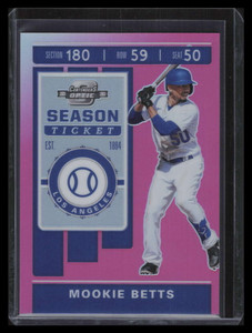 2020 Panini Contenders Optic Pink 14 Mookie Betts 10/25