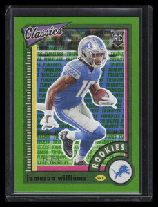 2022 Classics Timeless Tributes Green 166 Jameson Williams Rookie 15/25