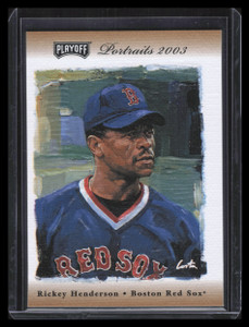 2003 Playoff Portraits Bronze 13 Rickey Henderson Sox 50/100