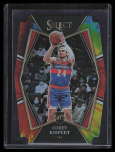 2021-22 Select Prizms Tie Dye Die Cut 176 Corey Kispert Rookie 20/25 Premier