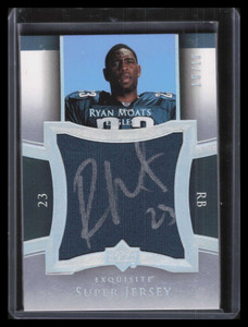 2005 Exquisite Super Autographs SJSRM Ryan Moats Rookie Jumbo Jersey Auto 15/15