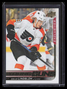 2018-19 Upper Deck Exclusives 218 Oskar Lindblom Rookie YG Young Guns 53/100