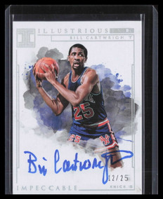 2018-19 Panini Impeccable Illustrious Ink Holo Silver Bill Cartwright Auto 12/25