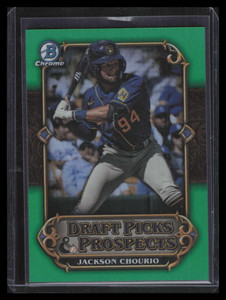 2023 Bowman Chrome Draft Picks Prospects Green Refractor Jackson Chourio RC /99