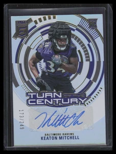 2023 Elite Turn of the Century Autographs 99 Keaton Mitchell Rookie Auto 173/249