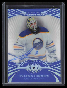 2021-22 Ultimate Introductions Autographs ui24 Ukko-Pekka Luukkonen Rookie Auto