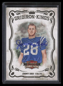 2010 Panini Threads Gridiron Kings Autographs 5 Jimmy Orr Auto 22/50