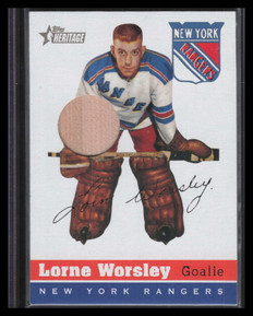 2000-01 Topps Heritage Arena Relics OSALW Lorne Gump Worsley Seat