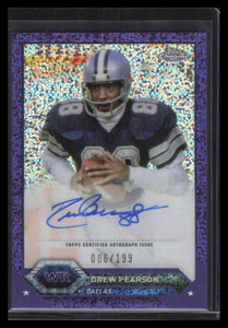 2023 Topps Composite Chrome Autographs Purple Refractor Drew Pearson Auto 6/199