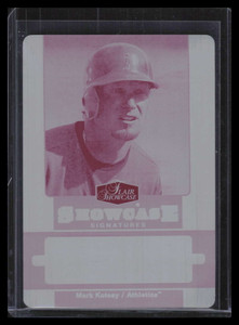 2006 Flair Showcase Signatures Printing Plate Magenta MK Mark Kotsay 1/1