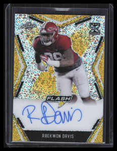2020 Leaf Flash Autographs Yellow bard1 Raekwon Davis Rookie Auto 1/1