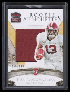 2020 Crown Royale Collegiate Silhouettes 22 Tua Tagovailoa Rookie Jersey 55/199