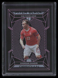 2019-20 Panini Obsidian Pitch Black Electric Etch Pink 6 Xherdan Shaqiri 6/11