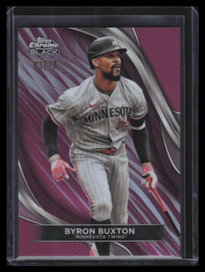 2024 Topps Chrome Black Magenta Refractor 54 Byron Buxton 3/10