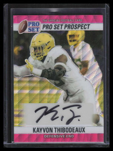 2022 Leaf Pro Set Metal '90 Wave Pink 90kt1 Kayvon Thibodeaux Rookie Auto 2/20