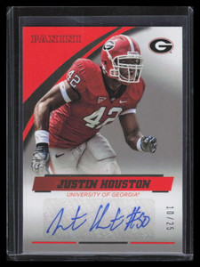 2015 Panini Georgia Autographs Silver 64 Justin Houston Auto 10/25