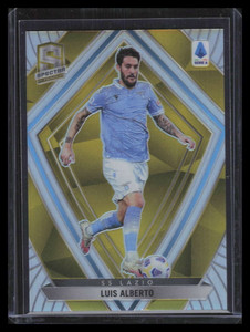 2020-21 Panini Spectra Serie A Gold Refractor 7 Luis Alberto 10/10