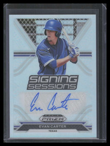2021 Panini Prizm Draft Picks Signing Sessions 12 Evan Carter Rookie Auto