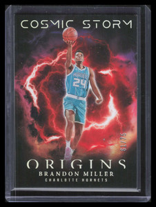 2023-24 Panini Origins Cosmic Storm Red 19 Brandon Miller Rookie 61/75