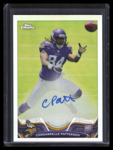 2013 Topps Chrome Autographs Refractor Cordarrelle Patterson Rookie Auto 49/150