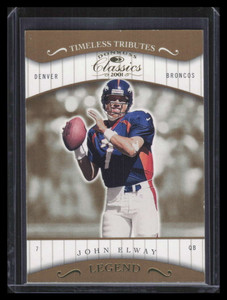 2001 Donruss Classics Timeless Tributes 166 John Elway 2/100