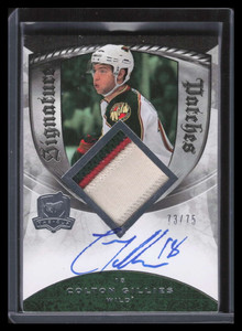 2008-09 The Cup Signature Patches SPCG Colton Gillies Rookie Patch Auto 73/75