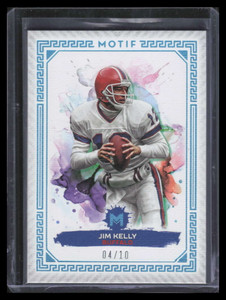 2023 Topps Motif Cerulean Blue 8 Jim Kelly 4/10