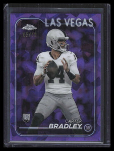 2024 Topps Chrome Sapphire Purple Refractor 272 Carter Bradley Rookie 5/10