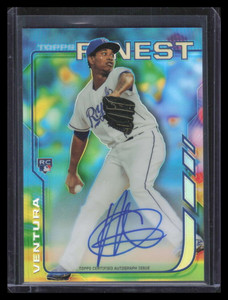 2014 Finest Rookie Autographs Refractor RAYV Yordano Ventura Rookie Auto
