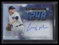 2019 Bowman Chrome Stat Tracker Autographs STACM Casey Mize Rookie Auto 69/99