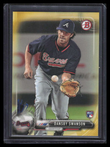 2017 Bowman Gold 47 Dansby Swanson Rookie 21/50