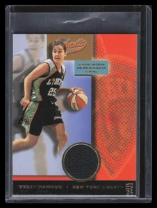 2002 Fleer Authentix WNBA Memorabilia Ripped 6 Becky Hammon Jersey 154856