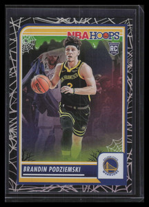 2023-24 Hoops Haunted Hoops Holo Webs 15 Brandin Podziemski Rookie