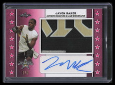2020 Leaf Army All-American Autographs Javon Baker Rookie Jumbo Patch Auto 1/6