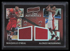 2016-17 Panini Aficionado Authentics Mourning Shaquille O'Neal Dual Jersey 47/80