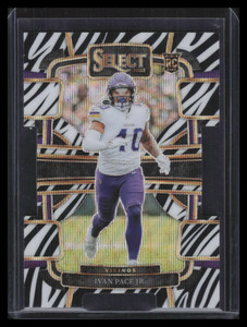 2023 Select Prizm Zebra Die Cut Refractor 64 Ivan Pace Jr. Rookie Concourse