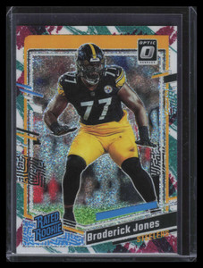 2023 Donruss Optic Jazz 285 Broderick Jones RR Rated Rookie
