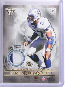 2001  Pacific Titanium Tyrone Wheatley Shaun Alexander Dual Patch #113