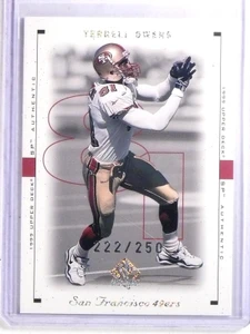 1999 UD SP Authentic Excitement Terrell Owens #D222/250 #77AE