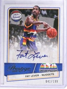 2015-16 Panini Prestige Old School Fat Lever autograph auto #D41/199 
