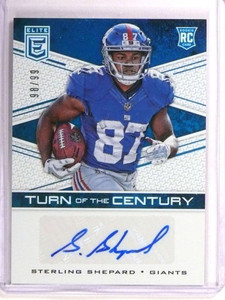 2016 Elite Turn OF The Century Sterling Shepard autograph auto rc #D98/99